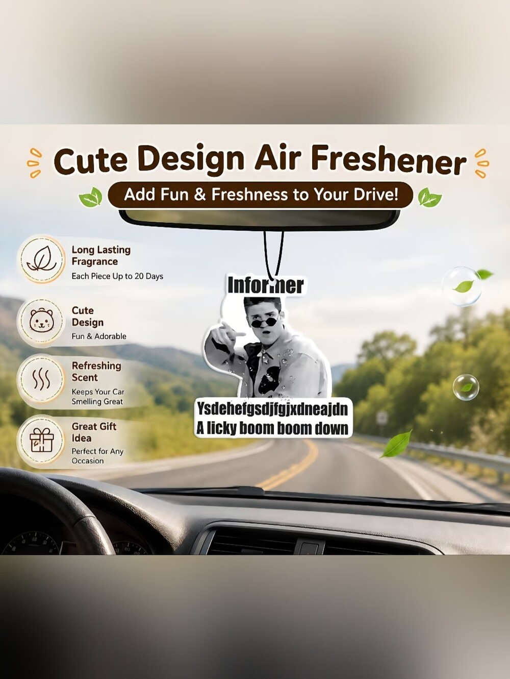 Hip Hop Inforner Car Air Freshener